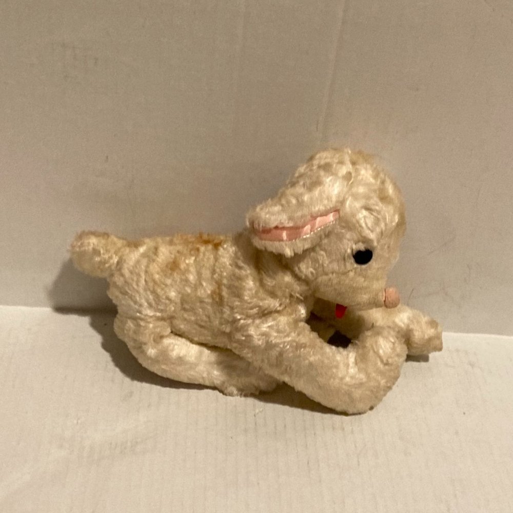 Vintage Stuffed Animal Puppy Dog/Sheep Plush